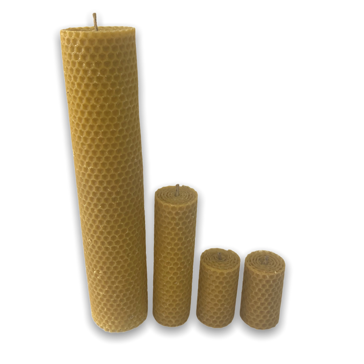 Velas de cera de abeja con miel, paquete de 4 piezas. Zumbido de Monte -  Tienda Hecho en Veracruz